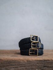 画像1: ekim leather knitting belt　エキム レザーニッティングベルト (1)