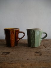 画像1: 小鹿田焼 坂本工窯 面取マグカップ (1)