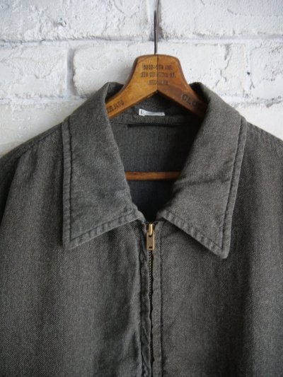 画像2: A.PRESSE Vintage Black Chambray Sports Jacket アプレッセ ヴィンテージブラックシャンブレースポーツジャケット (25AAP-01-46)