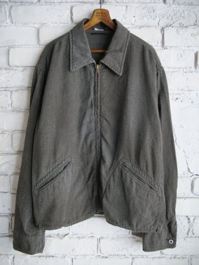 画像1: A.PRESSE Vintage Black Chambray Sports Jacket アプレッセ ヴィンテージブラックシャンブレースポーツジャケット (25AAP-01-46)