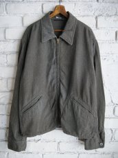 画像1: A.PRESSE Vintage Black Chambray Sports Jacket アプレッセ ヴィンテージブラックシャンブレースポーツジャケット (25AAP-01-46) (1)