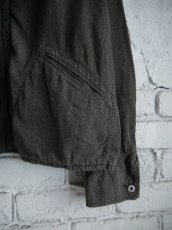 画像4: A.PRESSE Vintage Black Chambray Sports Jacket アプレッセ ヴィンテージブラックシャンブレースポーツジャケット (25AAP-01-46) (4)