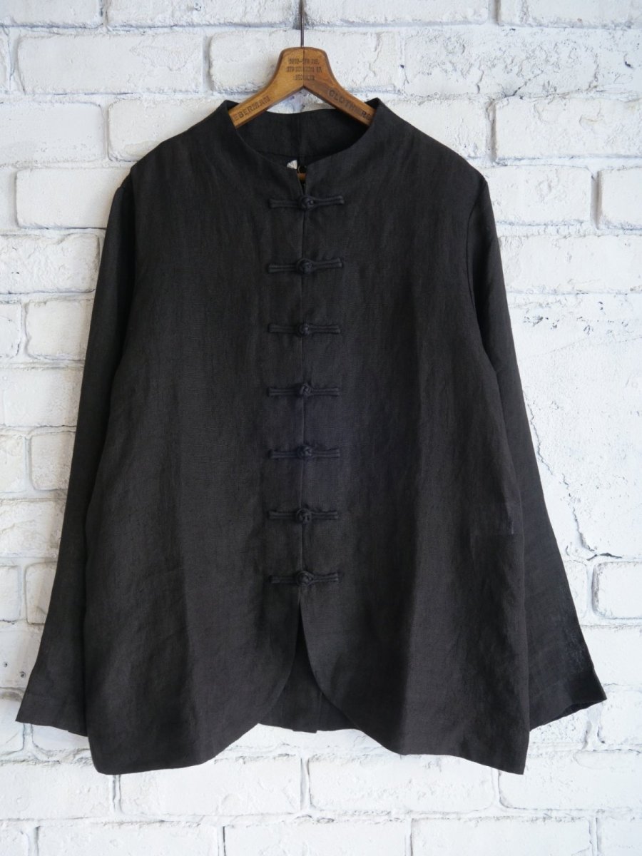 画像1: maku textiles NUWA Linen Handwoven JACKET マクテキスタイルズ ハンドウーブンジャケット (CS25S253550) (1)