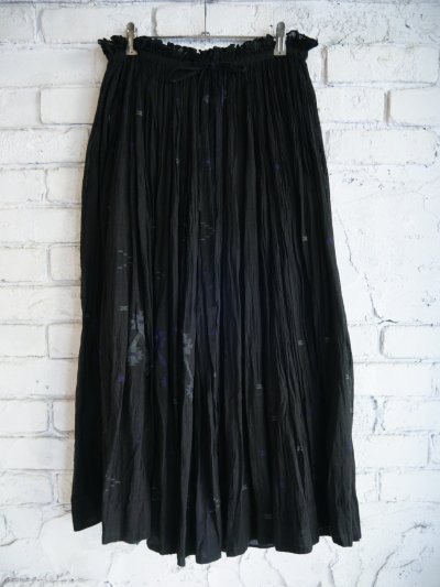 画像1: maku textiles Handwoven SKIRT マクテキスタイルズ ハンドウーブンスカート CS24EX2119C03