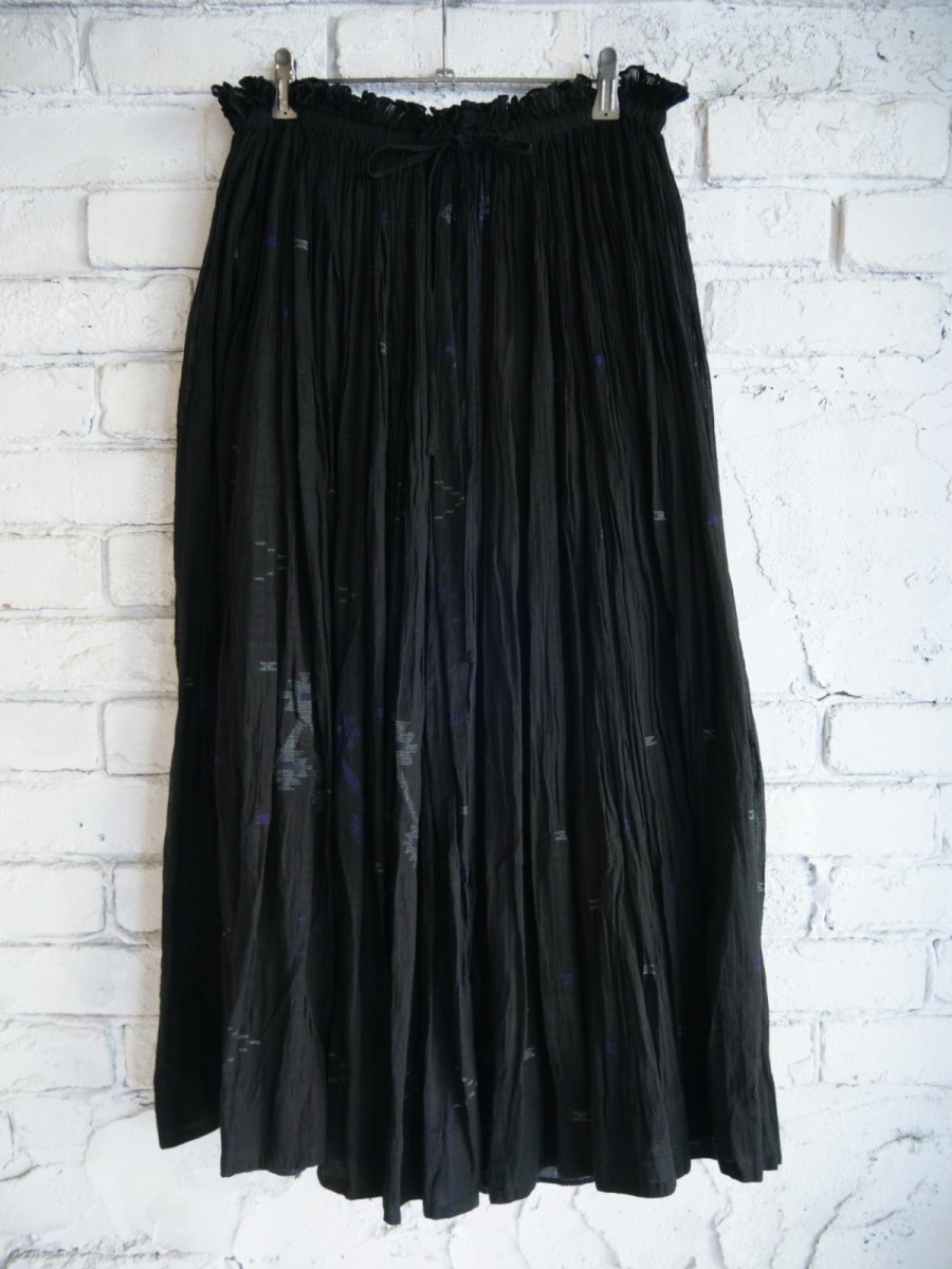 画像1: maku textiles Handwoven SKIRT マクテキスタイルズ ハンドウーブンスカート CS24EX2119C03 (1)