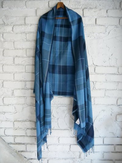 画像1: maku textiles LUNA Handwoven scarf マクテキスタイルズ ハンドウーブンスカーフ (AS2582)