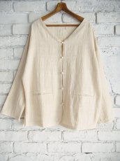 画像1: CALICO キャリコ アンバーチャルカカラコットンカディキントップス UJ0100 O1112 U10NR  (1)