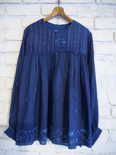 画像1: maku textiles ABELIA cotton and Silk Handwoven Dress マクテキスタイルズ コットン＆シルクハンドウーブンドレス (GS2464)
