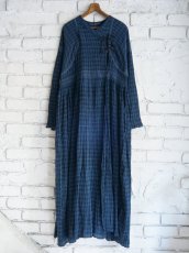 画像1: maku textiles GIRA cotton Handwoven Dress マクテキスタイルズ コットンハンドウーブンドレス (GS2549) (1)