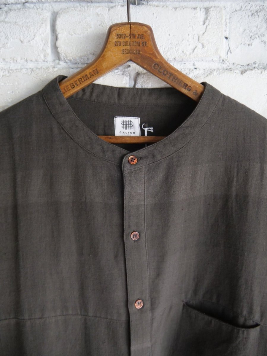 画像2: CALICO キャリコ はぎシャツしっくりカディ CAW14-36s DDG (2)