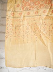 画像2: CALICO キャリコ アジュラック染マルベリシルクショール CAS6133 T77OR (2)