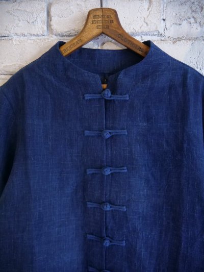 画像2: maku textiles NUWA Linen Handwoven JACKET マクテキスタイルズ リネンハンドウーブンジャケット (GS2535)