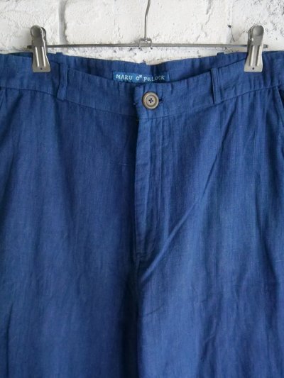 画像2: maku textiles POLCOCK マクテキスタイルズ インディゴ染コットンパンツ (M2215)