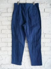 画像4: maku textiles POLCOCK マクテキスタイルズ インディゴ染コットンパンツ (M2215) (4)