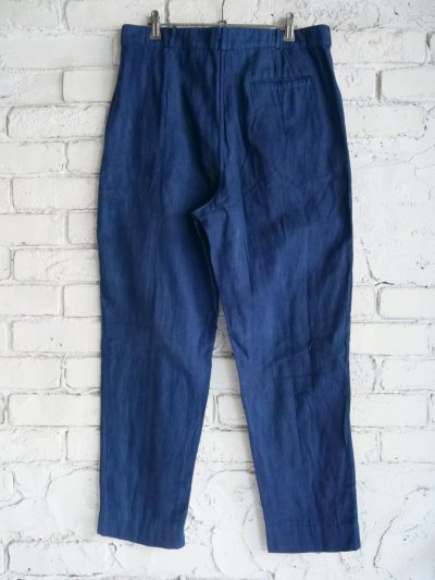 画像3: maku textiles POLCOCK マクテキスタイルズ インディゴ染コットンパンツ (M2215)