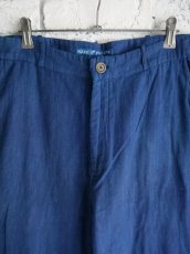 画像2: maku textiles POLCOCK マクテキスタイルズ インディゴ染コットンパンツ (M2215) (2)