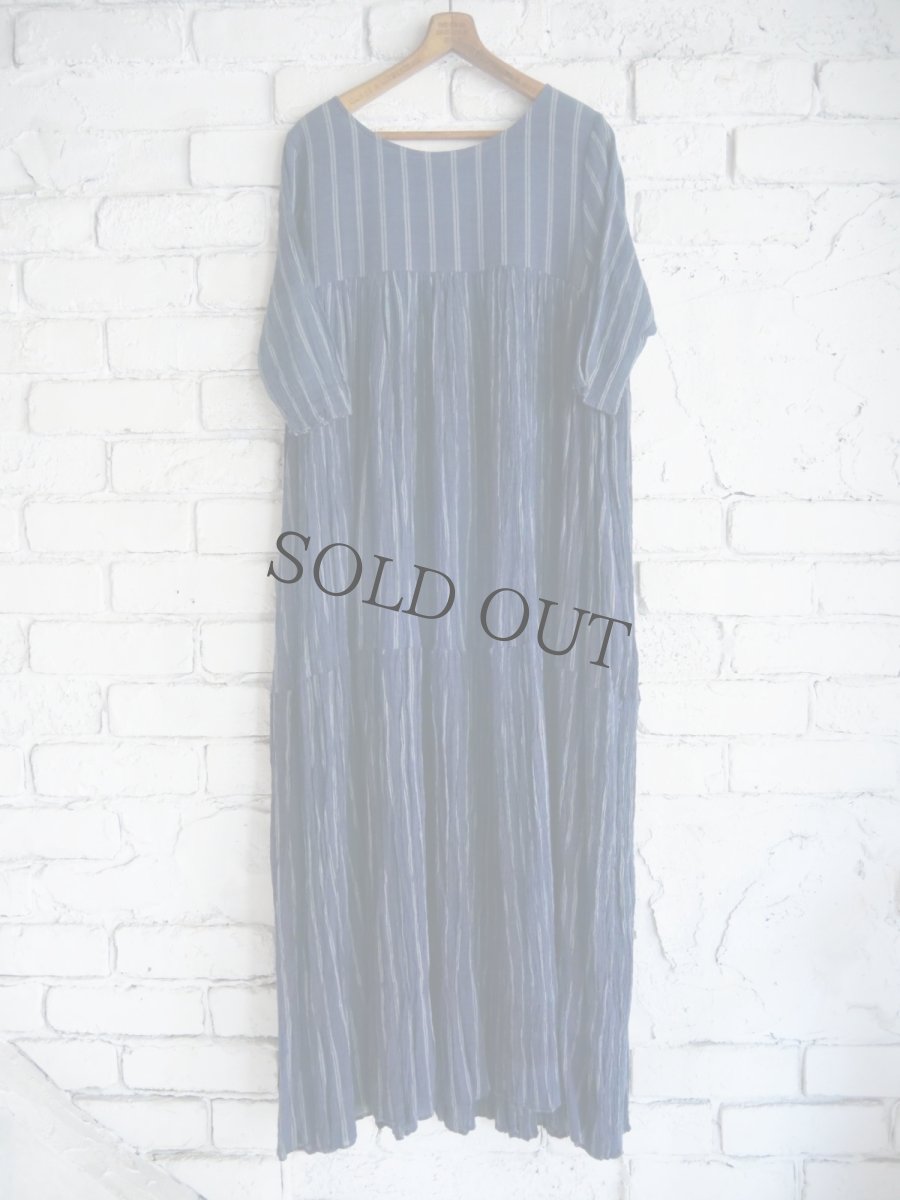 画像1: maku textiles INANNA cotton Handwoven Dress マクテキスタイルズ コットンハンドウーブンドレス (G2137) (1)