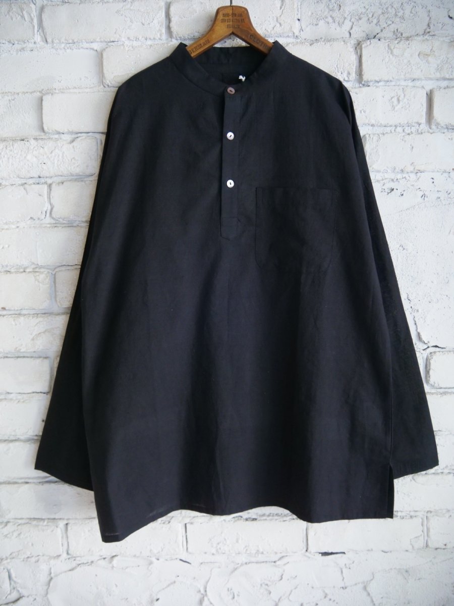 画像1: CALICO キャリコ モスリンDメンズショートクルタ UT1020 C1014 S11BK  (1)