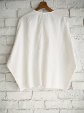 画像5: CALICO キャリコ うっすらカディピンタックルーズブラウス FT1110 C1000 U10WH (5)