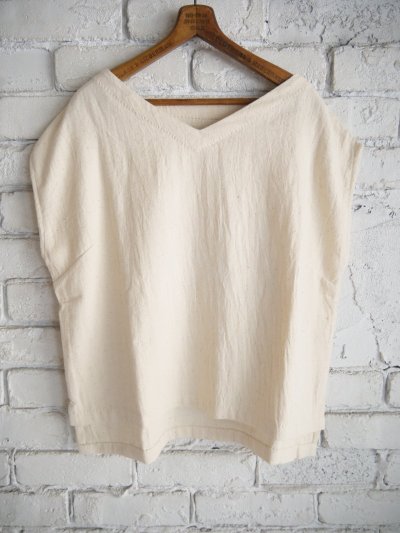 画像1: CALICO キャリコ カラコットンカディダイヤVトップス CAW120KCDIA