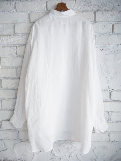 画像3: COMOLI コモリ リネンWクロスプルオーバーシャツ（B01-02007)