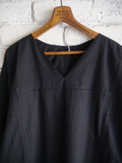 画像2: CALICO キャリコ ロングVネックドレスモスリンD FD0090 C1014 S11BK M