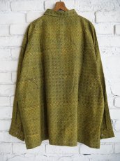 画像5: CALICO キャリコ アジュラック染コットンシルクダイヤメンズロングスリーブビッグシャツ CAW108AJCS S09KHBK (5)
