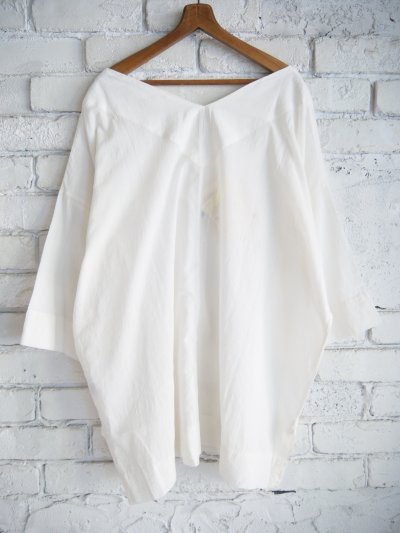 画像3: CALICO キャリコ Vネック長袖トップス モスリンD UT1190 C1014 U10WH