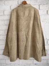 画像5: CALICO キャリコ アジュラック染コットンシルクダイヤメンズロングスリーブビッグシャツ CAW108AJCS S09KHGY (5)