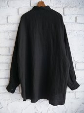 画像5: COMOLI コモリ リネンWクロスプルオーバーシャツ（B01-02007) (5)