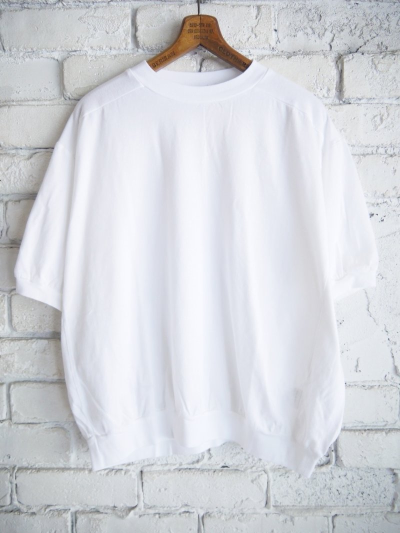 画像1: homspun ホームスパン 30/1天竺クルーネックPO 6553