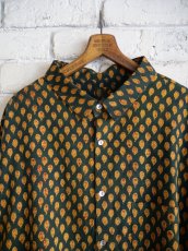 画像2: CALICO キャリコ アジュラック染ロングスリーブビッグシャツ CAW108AJCT B01GRYL (2)