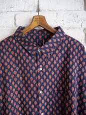 画像2: CALICO キャリコ アジュラック染ロングスリーブビッグシャツ CAW108AJCT B01IDMD (2)