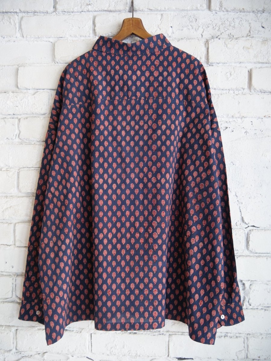 画像4: CALICO キャリコ アジュラック染ロングスリーブビッグシャツ CAW108AJCT B01IDMD (4)