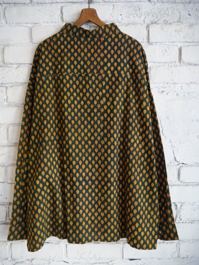 画像3: CALICO キャリコ アジュラック染ロングスリーブビッグシャツ CAW108AJCT B01GRYL