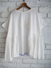 画像1: CALICO キャリコ ローズトップスうっすらカディ CAW156 WHBL (1)