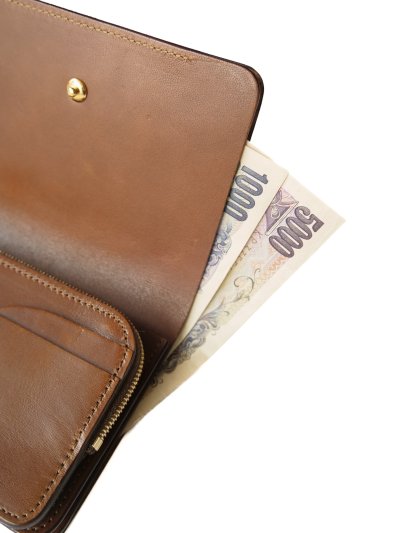 画像2: forme Short wallet Cordovan×DOUBLE フォルメ ショートウォレット コードバン×ダブル (flp-26)