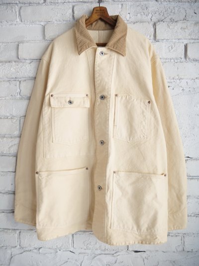 画像1: A.PRESSE Vintage Silk Hemp Coverall Jacket アプレッセ ヴィンテージシルクヘンプカバーオールジャケット (25AAP-01-53)