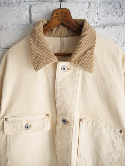 画像2: A.PRESSE Vintage Silk Hemp Coverall Jacket アプレッセ ヴィンテージシルクヘンプカバーオールジャケット (25AAP-01-53)