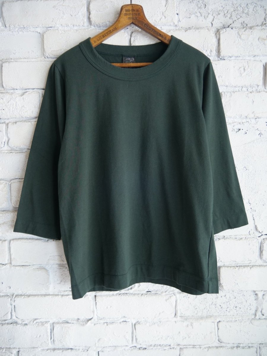 画像1: homspun ホームスパン 天竺7分袖Ｔシャツ 6450 (1)