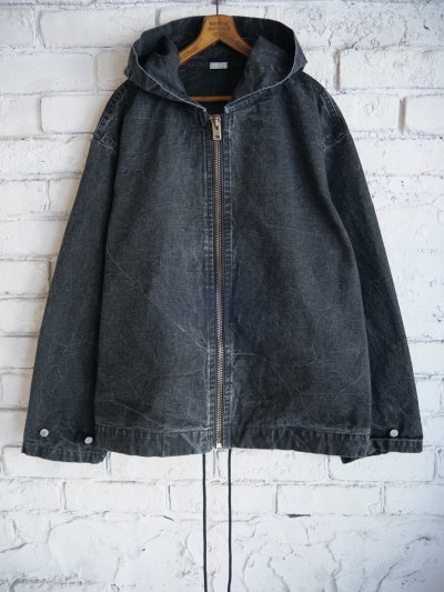 画像1: A.PRESSE Vintage USNavy Zip Hoodie アプレッセ ヴィンテージUSネイビージップフーディー (25AAP-01-54)