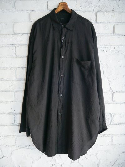 画像1: COMOLI コモリ シルク製品染シャツ(B01-02014)