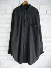 画像1: COMOLI コモリ シルク製品染シャツ(B01-02014) (1)