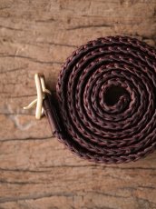 画像5: ekim leather knitting belt　エキム レザーニッティングベルト (5)