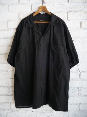 画像1: COMOLI コモリ KADHI コットン半袖オープンカラーシャツ(B01-02012) (1)