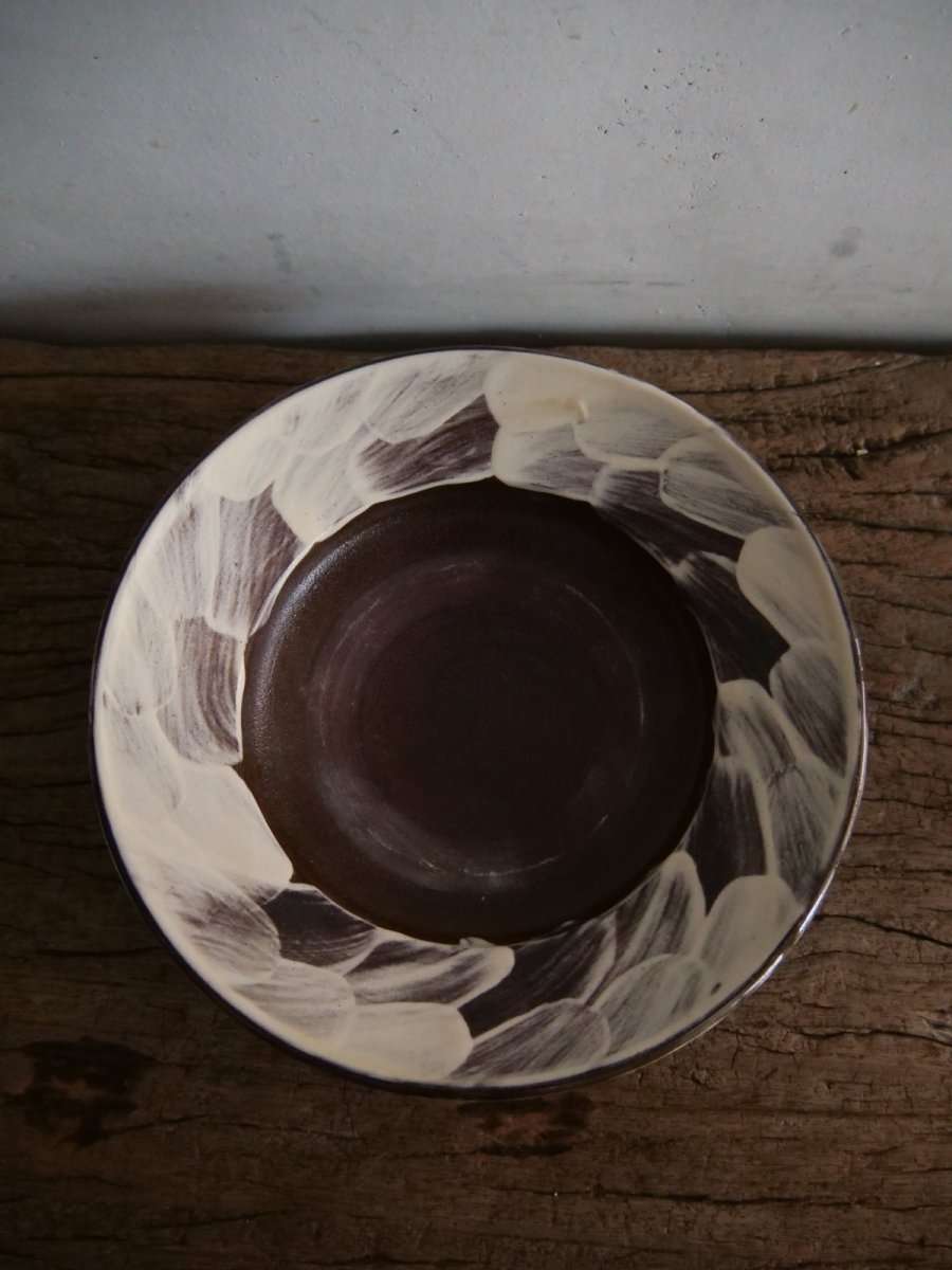 画像1: 小鹿田焼 坂本工窯 6寸皿 (1)