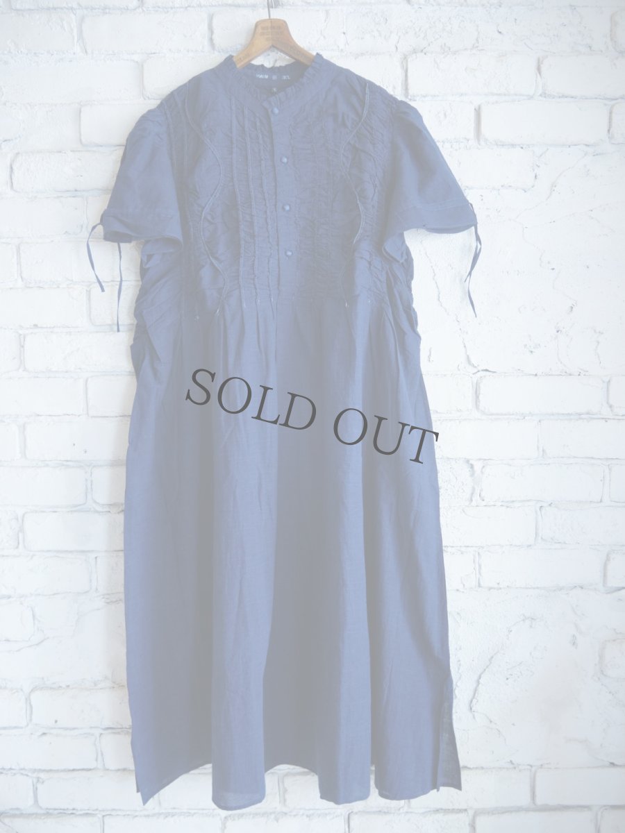 画像1: maku textiles JILL cotton Handwoven Dress マクテキスタイルズ コットンハンドウーブンドレス (CS24S2414C01) (1)