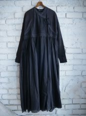 画像1: maku textiles GIRA cotton and 50% silk Handwoven Dress マクテキスタイルズ コットンシルクハンドウーブンドレス (CA24A245374) (1)