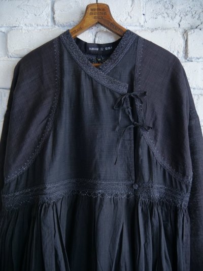 画像2: maku textiles GIRA cotton and 50% silk Handwoven Dress マクテキスタイルズ コットンシルクハンドウーブンドレス (CA24A245374)