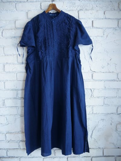画像1: maku textiles JILL cotton Handwoven Dress マクテキスタイルズ コットンハンドウーブンドレス (CS24S2414C01)